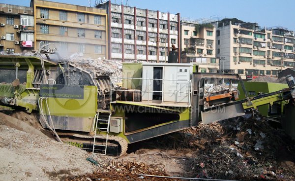 建筑垃圾移動破碎站